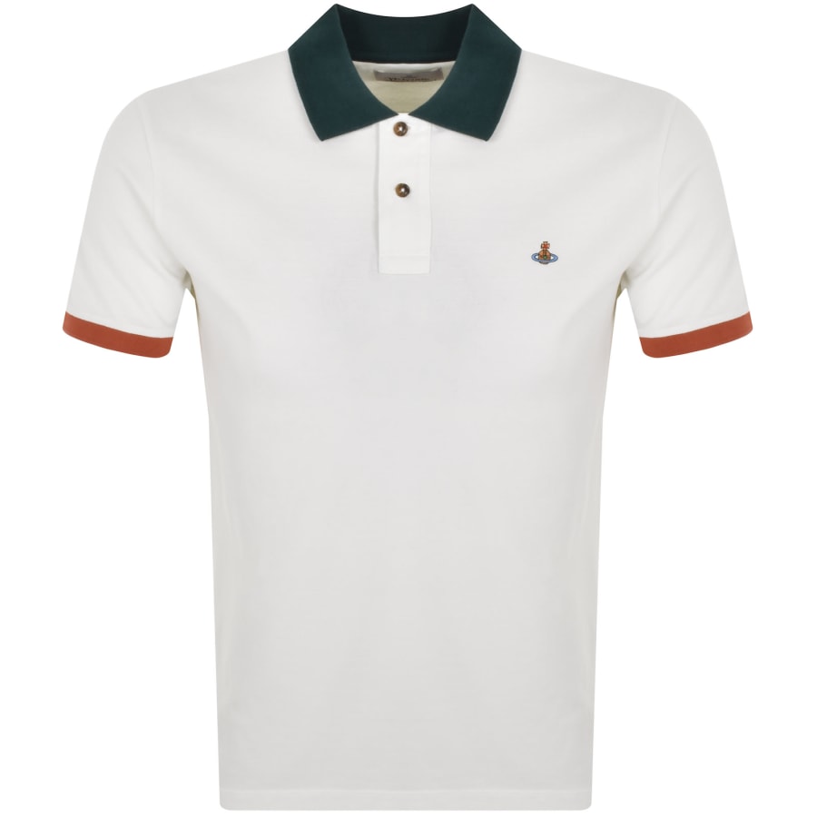 Vivienne Westwood Logo Polo T Shirt White Mainline Menswear